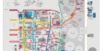 A universidade de Monash Clayton mapa