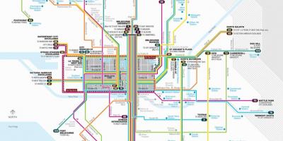 Melbourne ruta de tranvía mapa