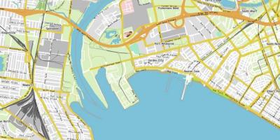 Mapa de porto Melbourne