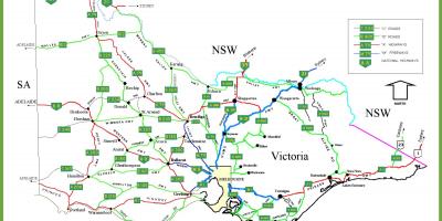 Mapa de Victoria, Australia