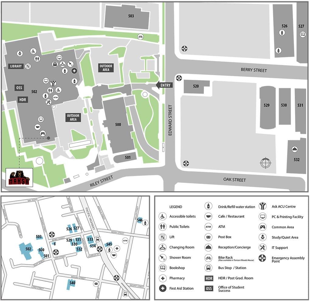 mapa de açu Melbourne