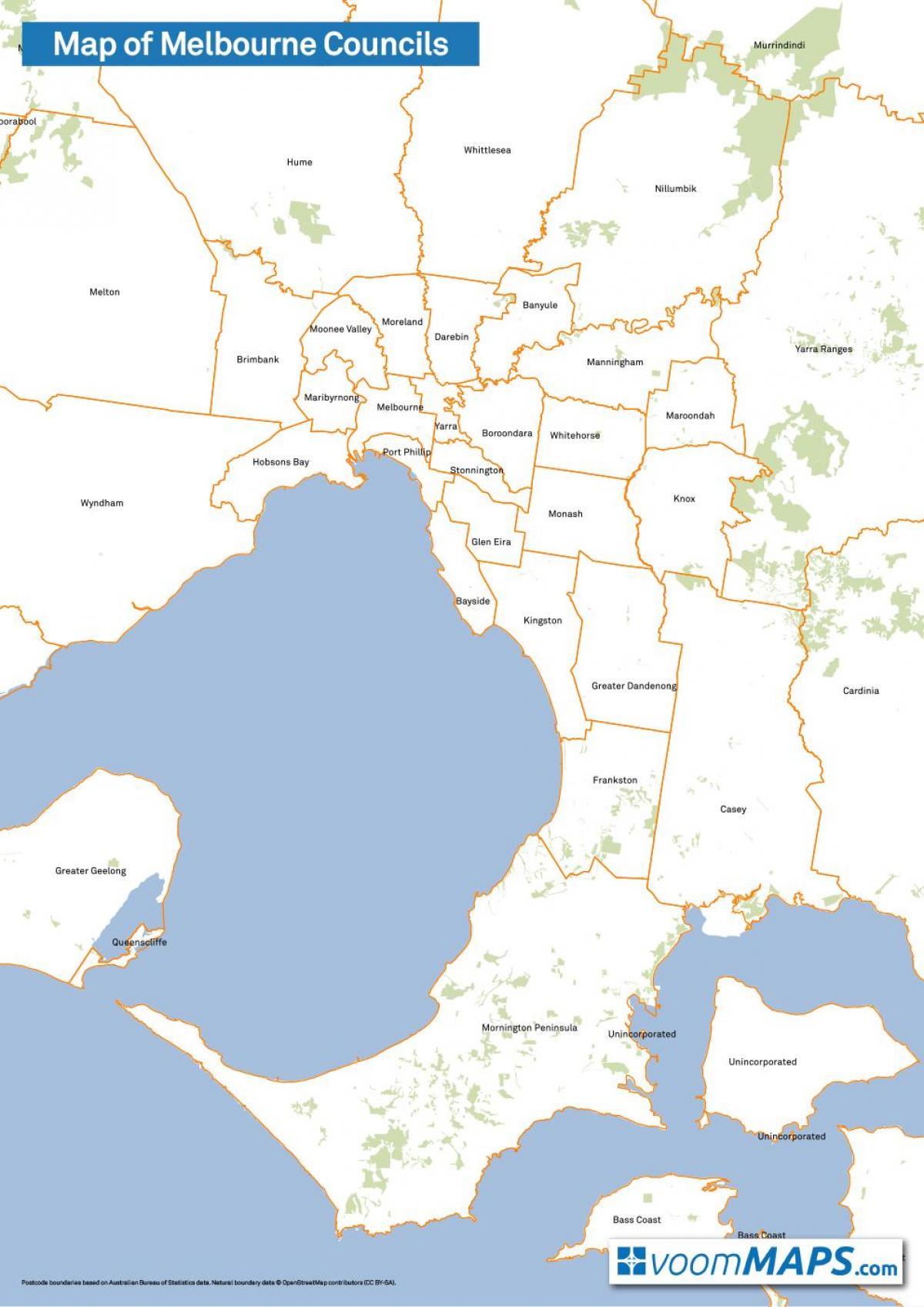 mapa de Melbourne consellos