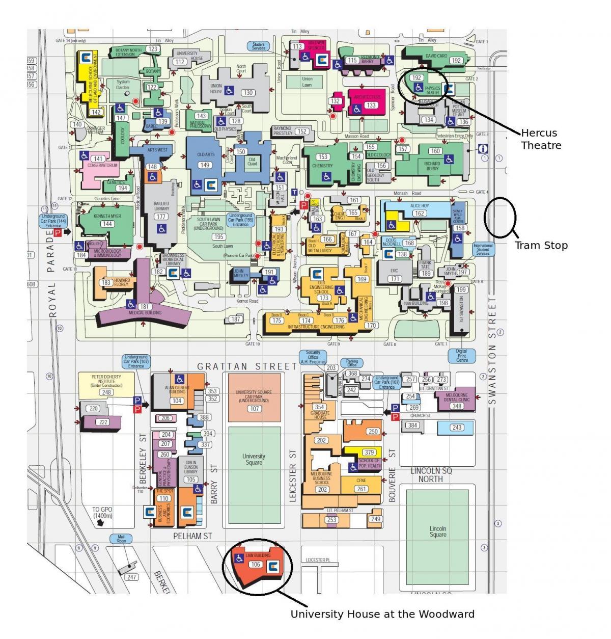Victoria campus universitario mapa