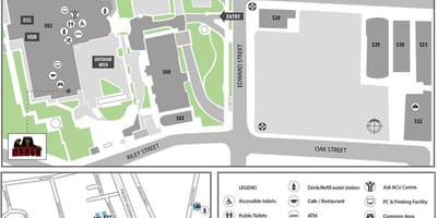 Mapa de açu Melbourne