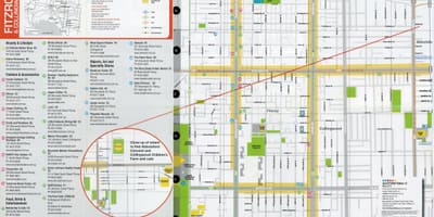 Mapa de Fitzroy Melbourne